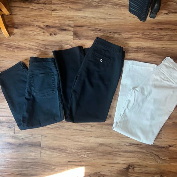 Bundle of 3 Christopher and Banks Dress Pants Jeans Lot Size 6 Black White - Picture 2 of 16